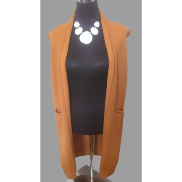 TRIBE Cotton Blend Sleeveless Knit Long Vest Size Large NWT - Picture 1 of 4